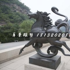 铜马雕塑，公园动物铜雕
