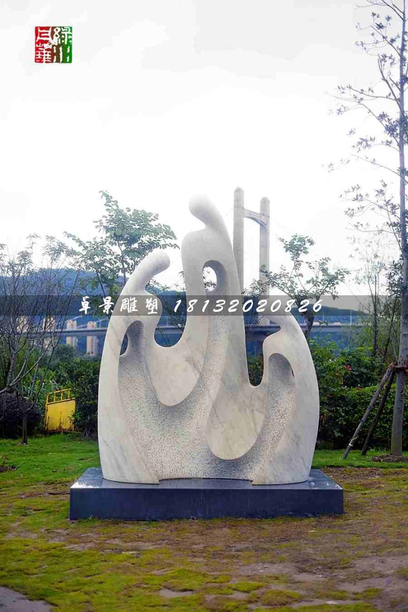 抽象人物石雕，公园景观石雕