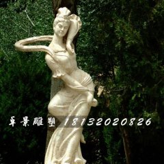 古代美女石雕，公园人物石雕