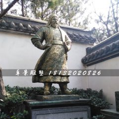 成吉思汗铜雕，古代人物铜雕