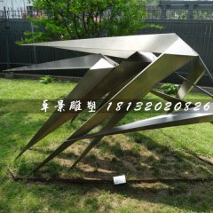 不锈钢风竹雕塑，公园景观雕塑