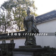 周武王铜雕，古人铜雕