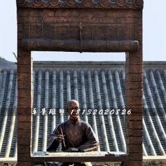 古代人考试铜雕，广场情景雕塑