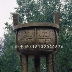 大型铜鼎，广场三足铜鼎雕塑