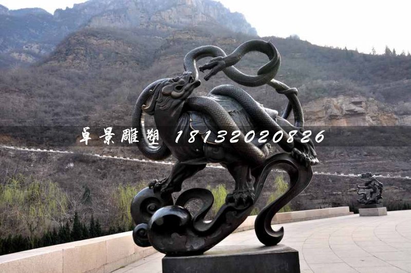 玄武铜雕，广场神兽铜雕