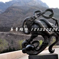 玄武铜雕，广场神兽铜雕