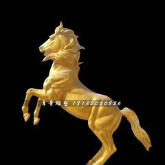 玻璃钢马雕塑，广场立马雕塑