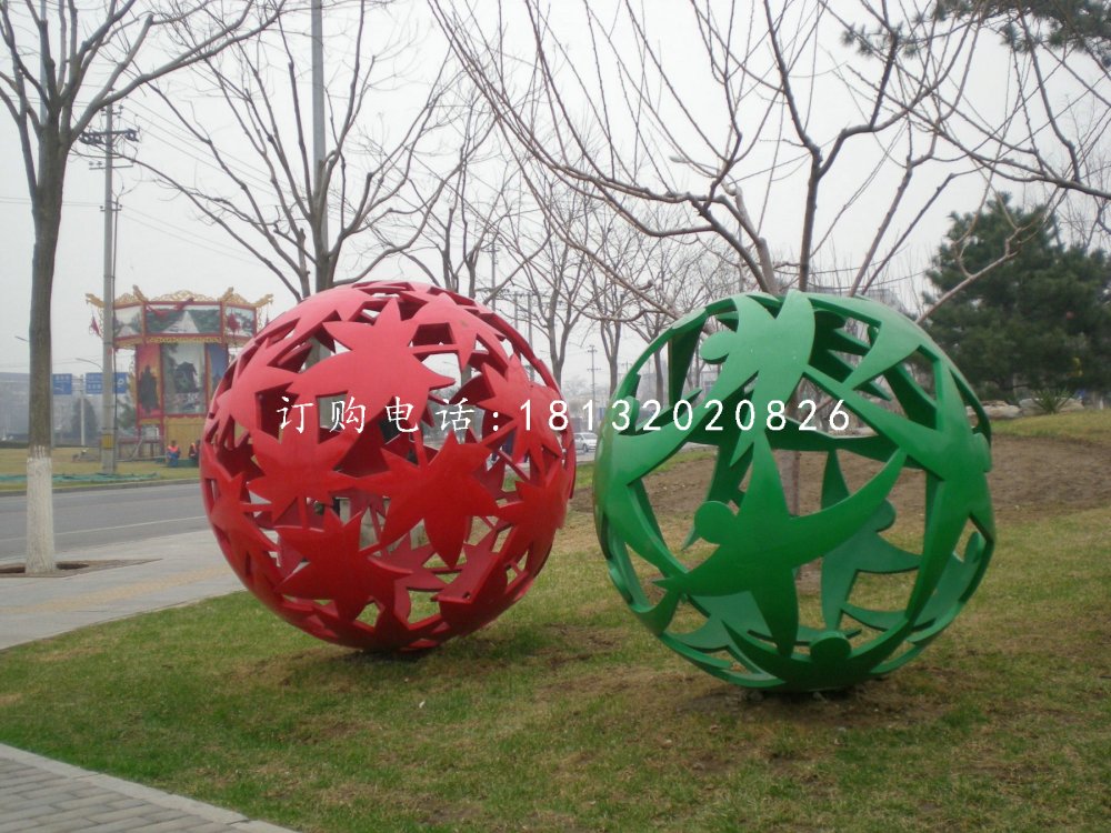 不锈钢造型球，不锈钢镂空球