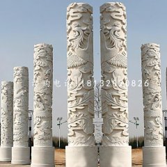 凤凰柱子石雕广场石柱子