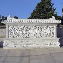 石雕影壁，广场照壁石雕