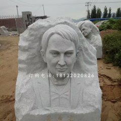 爱迪生石雕，校园西方名人石雕