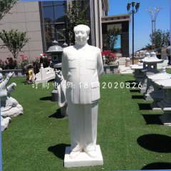 背手毛主席石雕，汉白玉伟人石雕