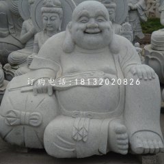 大理石布袋和尚，石雕弥勒佛