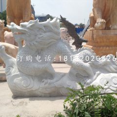 大理石龙雕塑，广场石雕龙