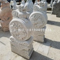 大理石门墩，门枕石雕塑