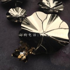 不锈钢荷叶，公园不锈钢雕塑