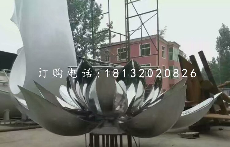 不锈钢莲花，广场不锈钢雕塑