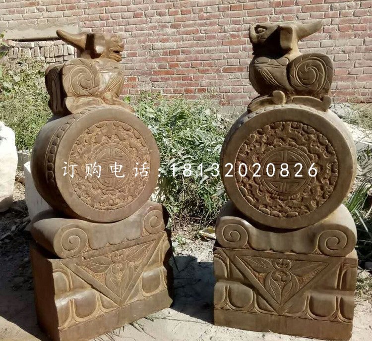 门枕石，仿古石门墩