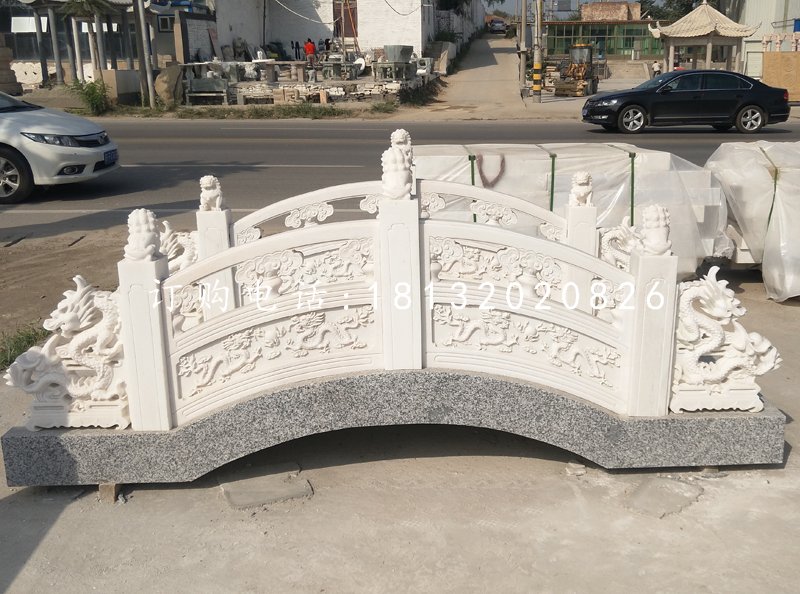 龙浮雕桥，汉白玉石桥