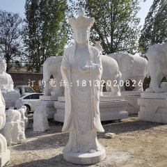 立式地藏王，汉白玉佛像