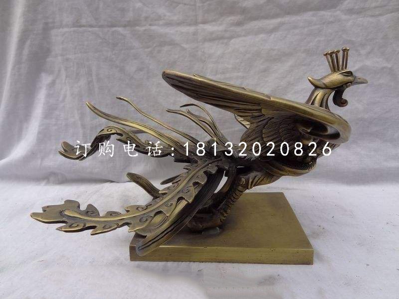 凤凰铜雕，广场凤凰雕塑