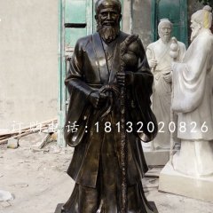 古代医学家铜雕，孙思邈铜雕