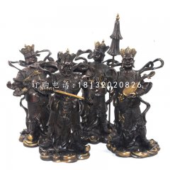 四大天王铜雕，寺庙天王铜雕