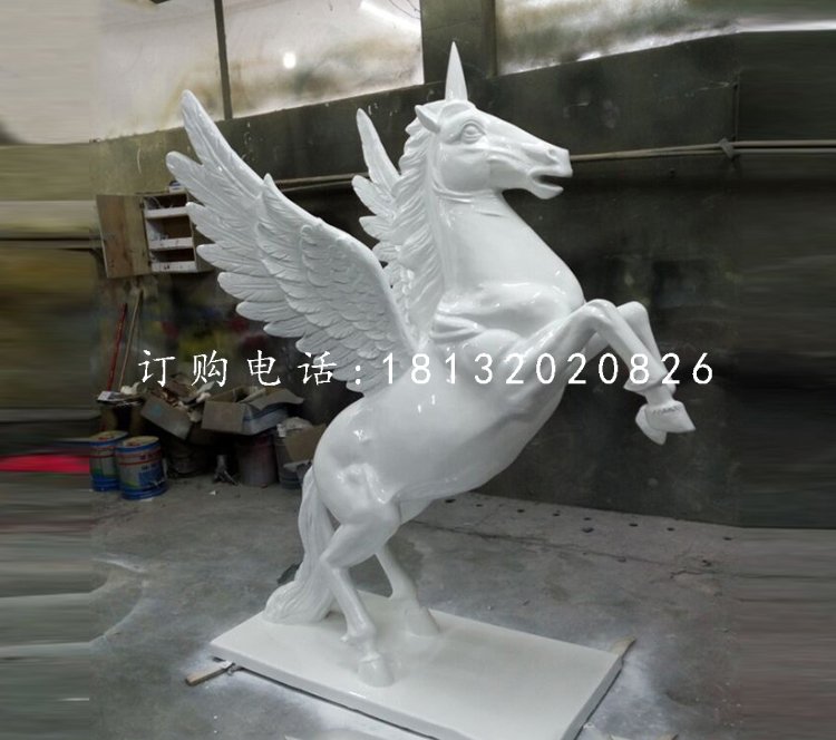 飞马雕塑，玻璃钢独角兽