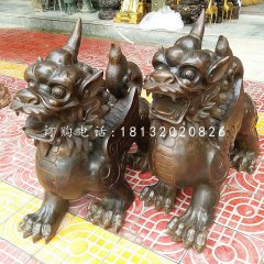 独角兽铜雕，法院神兽铜雕