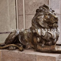 汇丰狮铜雕，欧式铜狮子
