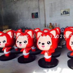 阿狸雕塑玻璃钢卡通动物雕塑