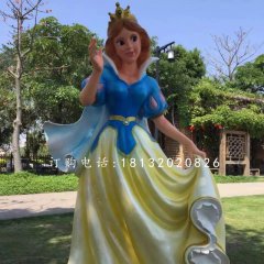 玻璃钢白雪公主，公园卡通人物