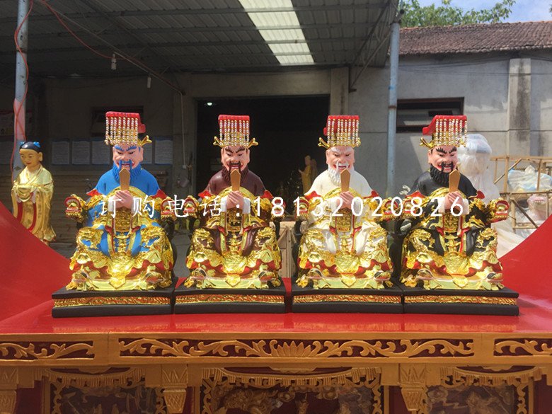 玻璃钢龙王雕塑，神仙雕塑
