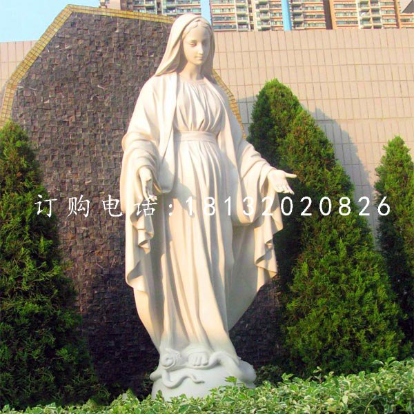 玻璃钢圣母雕塑，教堂人物雕塑