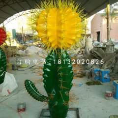 玻璃钢仙人掌，植物雕塑