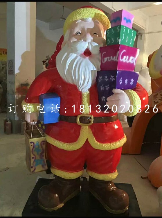 玻璃钢圣诞老人，卡通人物 (3)