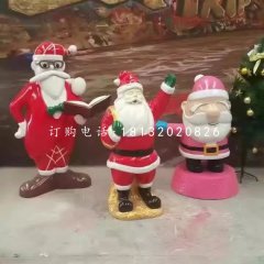 玻璃钢圣诞老人，卡通人物