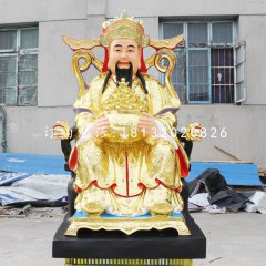 财神爷雕塑，玻璃钢神仙