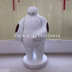 玻璃钢大白，卡通人物雕塑