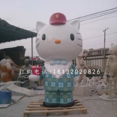 hellokitty雕塑，玻璃钢卡通雕塑