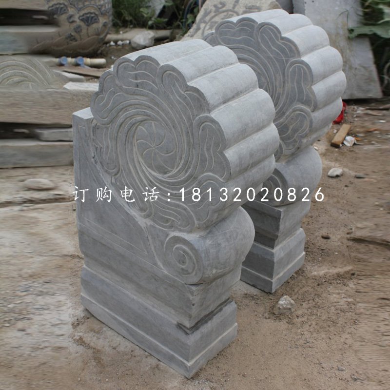 门墩石雕，青石仿古门墩