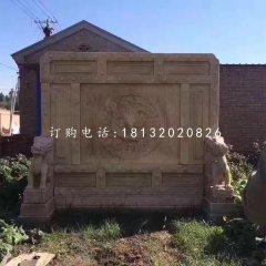 石雕屏风，仿古景观石雕