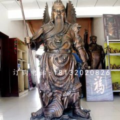 武财神铜雕关公人物雕塑