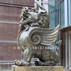 独角兽铜雕，法院铜雕