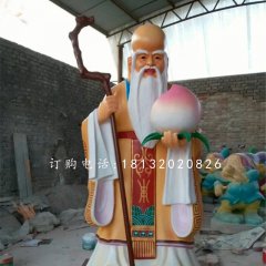 老寿星雕塑，玻璃钢神仙