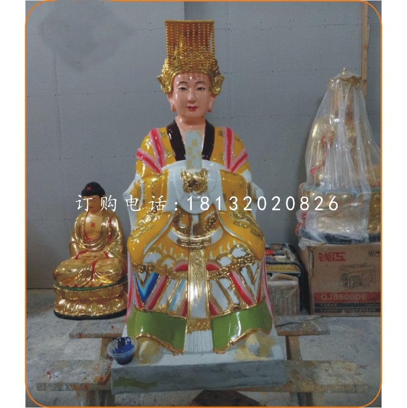 王母娘娘雕塑，玻璃钢神仙雕塑