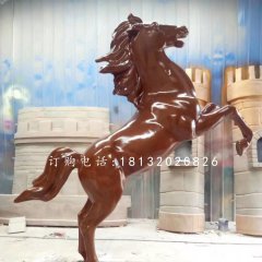 喷漆马雕塑，玻璃钢立马雕塑