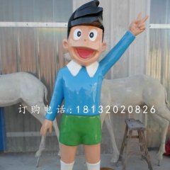 玻璃钢小夫雕塑，卡通人物雕塑