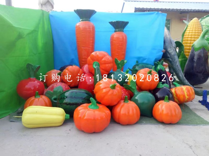 玻璃钢蔬菜水果雕塑，仿真雕塑 (1)