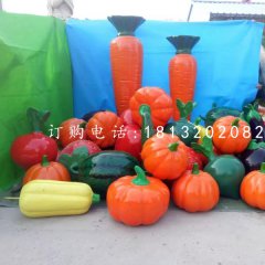 玻璃钢蔬菜水果雕塑，仿真雕塑